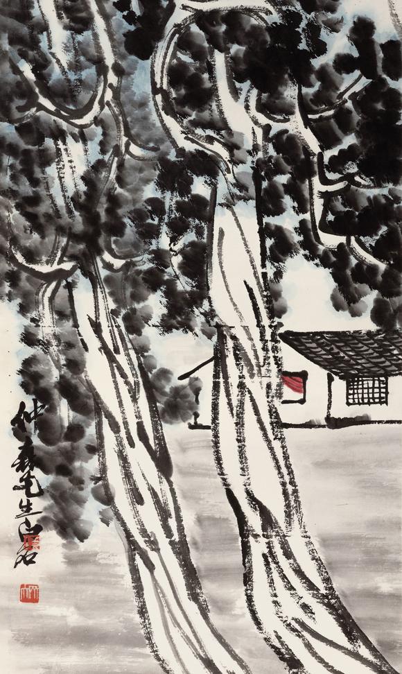 華藝國(guó)際齊白石（1864-1957） 柏屋圖