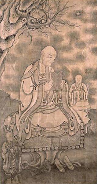 華藝國際17世紀(jì)  仿宋劉松年羅漢圖白描羅漢唐卡