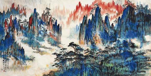 北京嘉翰黃山圖 附出版：河北美術(shù)出版社《墨韻清風(fēng)》第120頁