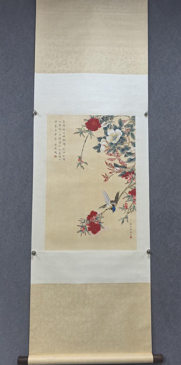 東京國(guó)際拍賣溥儀 婉容 花鳥