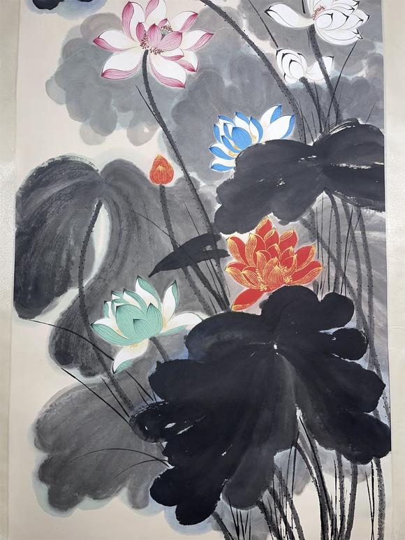 東京國際拍賣張大千 荷花圖