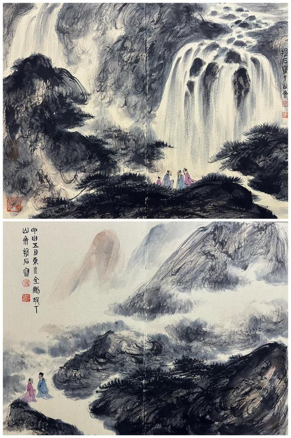 東京國際拍賣傅抱石 山水冊頁