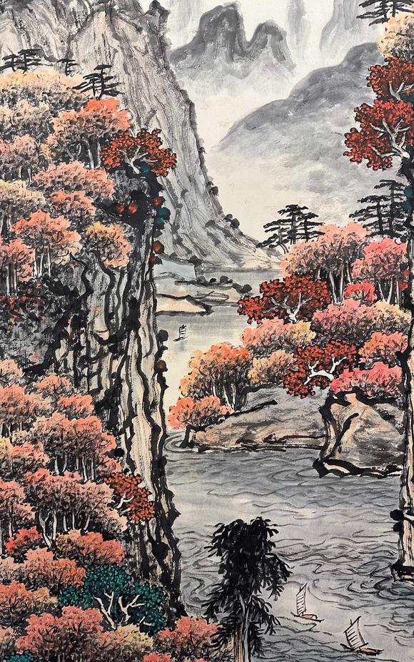 東京國際拍賣關山月 山水