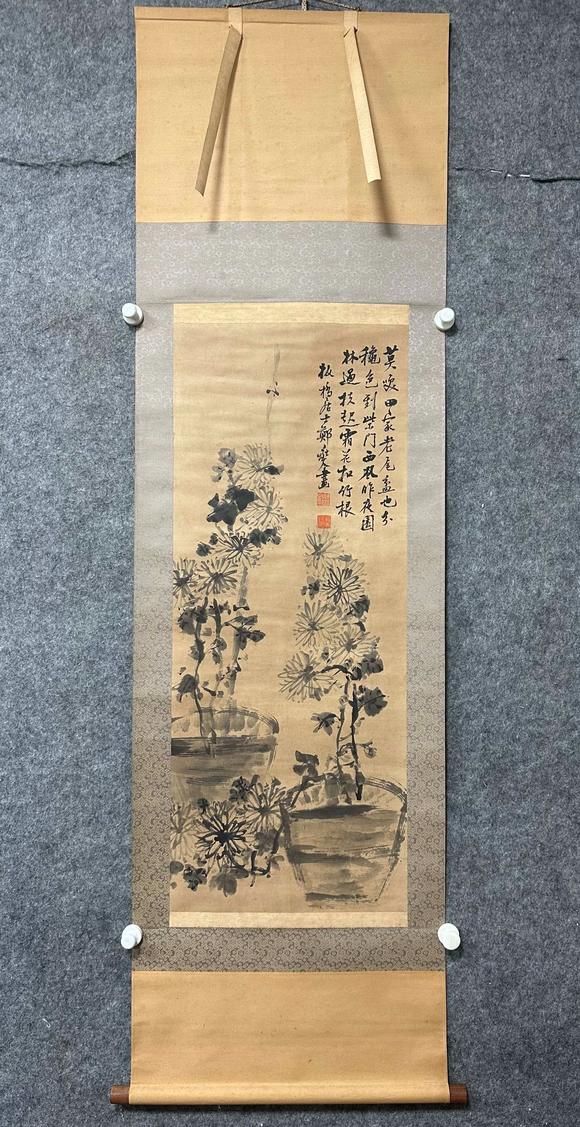東京國(guó)際拍賣鄭板橋 秋菊?qǐng)D