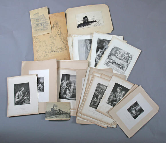 TooveysA quantity of assorted mostly 18th and 19th century prints and engravings, including portraits, ornithological studies and landscapes, together with a