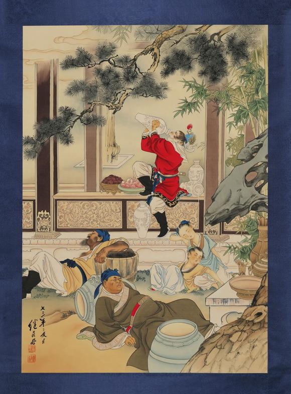 北京嘉翰絹本大鬧天宮 