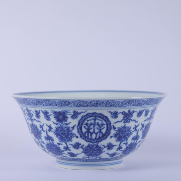 北京嘉翰青花萬壽無疆紋碗