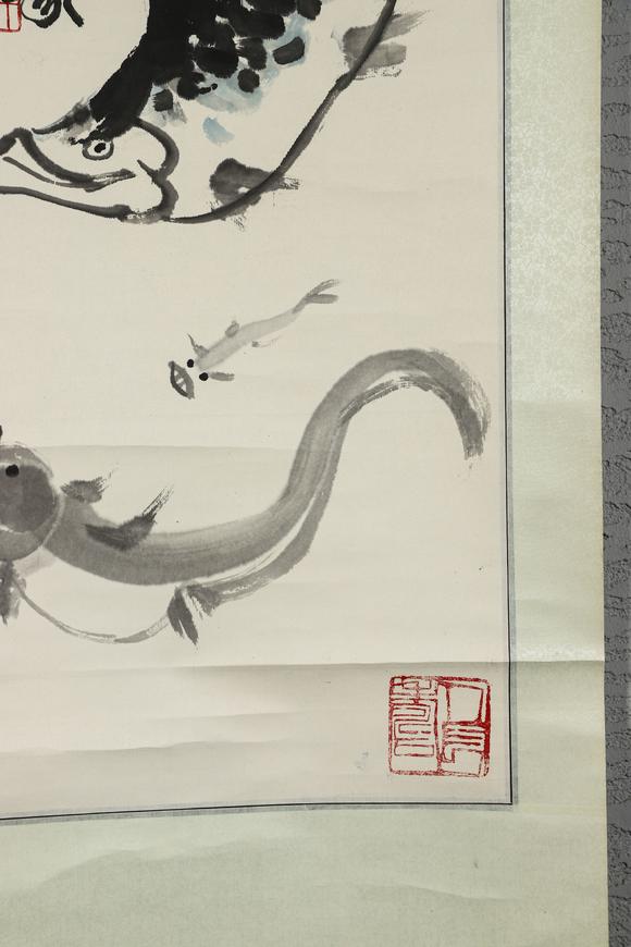 誠(chéng)璽拍賣齊白石  水墨畫(huà) 魚(yú)