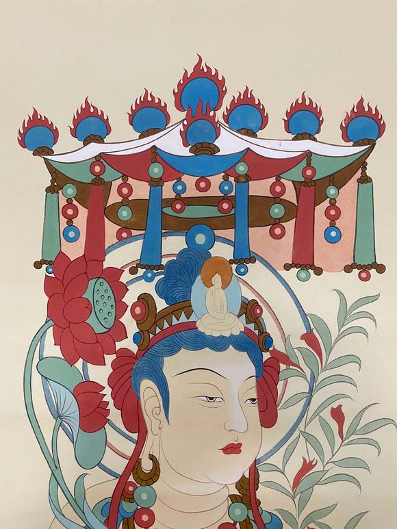 東京新世紀(jì)張大千 臨唐人壁畫