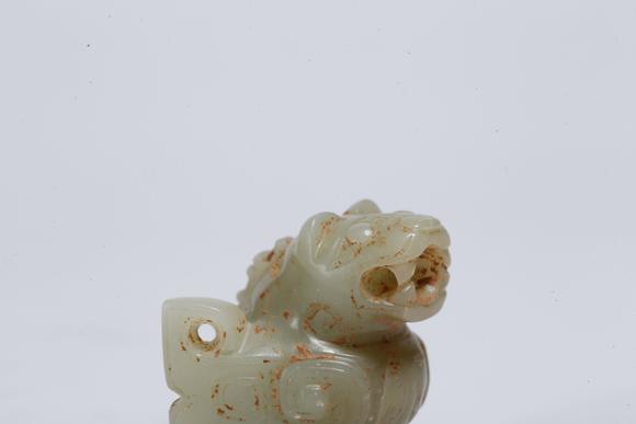 弘楊株式會(huì)社高古玉雕獸形掛飾