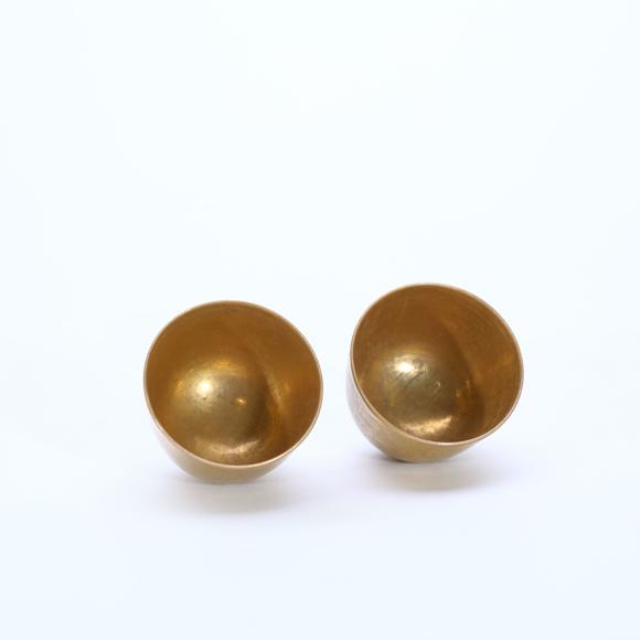 鐮倉美術(shù)清康熙 金釉杯一對