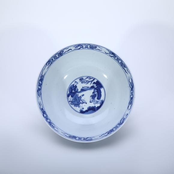 鐮倉美術(shù)清康熙 青花飲中八仙圖碗