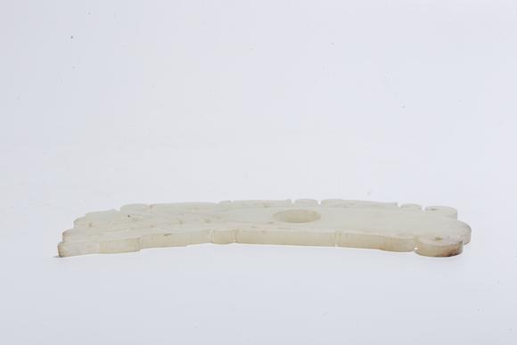 千美會高古玉雕獸紋雞心佩