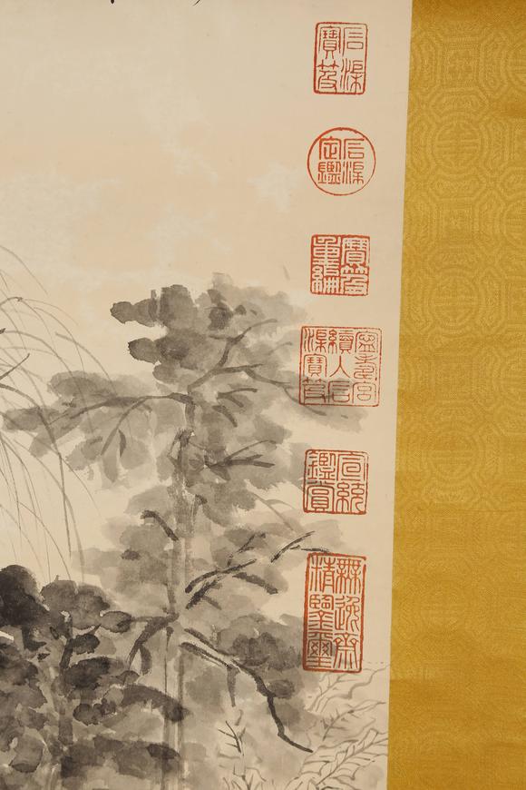 千美會(huì)王翚紙本山水圖畫