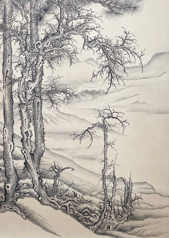 鐮倉美術(shù)謝稚柳  松樹