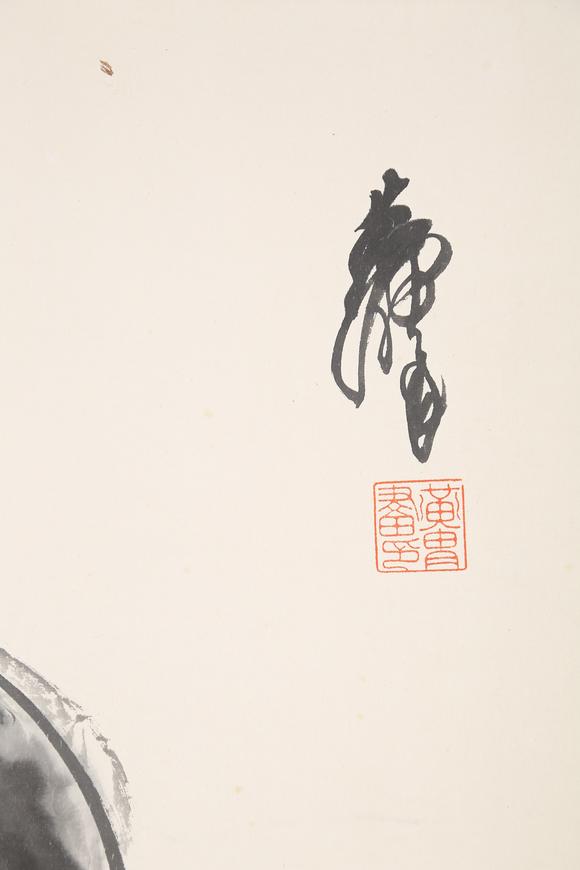 千美會黃胄紙本駱駝圖畫