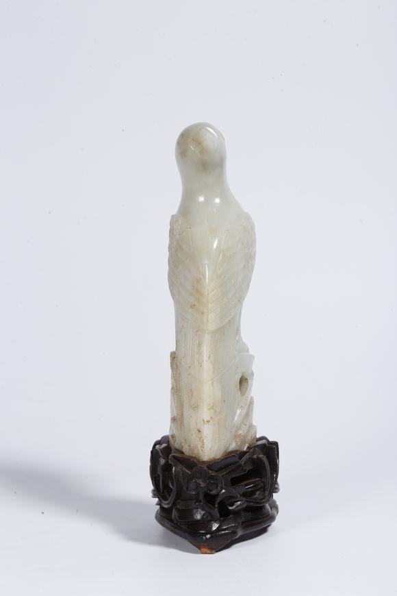 弘楊株式會社和田玉雕鳥形擺件（一對）