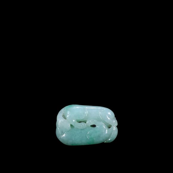 鐮倉(cāng)美術(shù)清 翡翠雙獾
