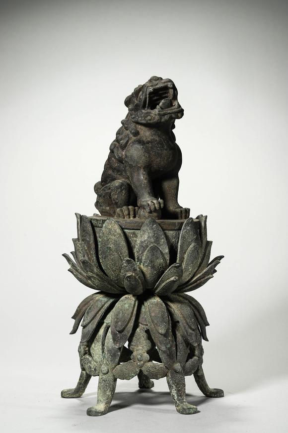 鐮倉(cāng)美術(shù)明以前 銅獅子香薰