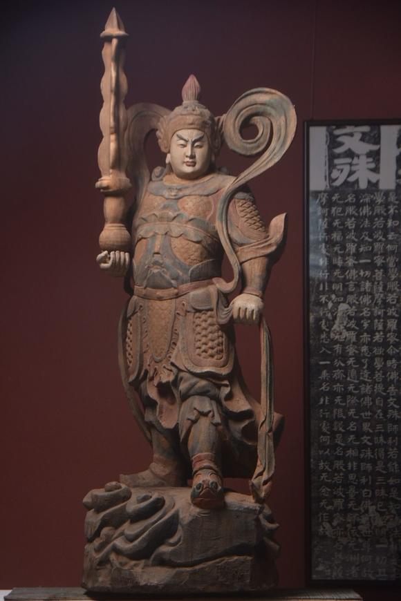 東京蕓術(shù)老木雕～祛邪除魔【韋陀菩薩】