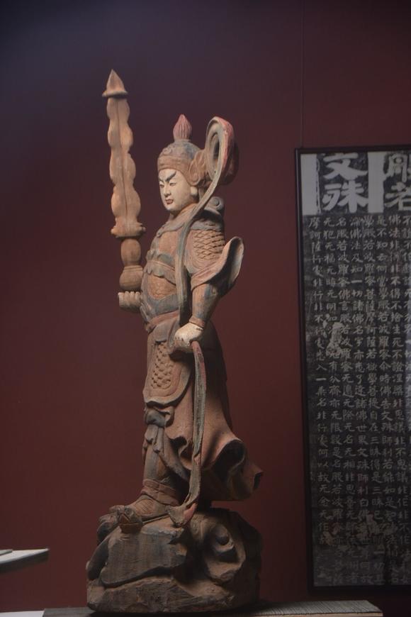 東京蕓術(shù)老木雕～祛邪除魔【韋陀菩薩】