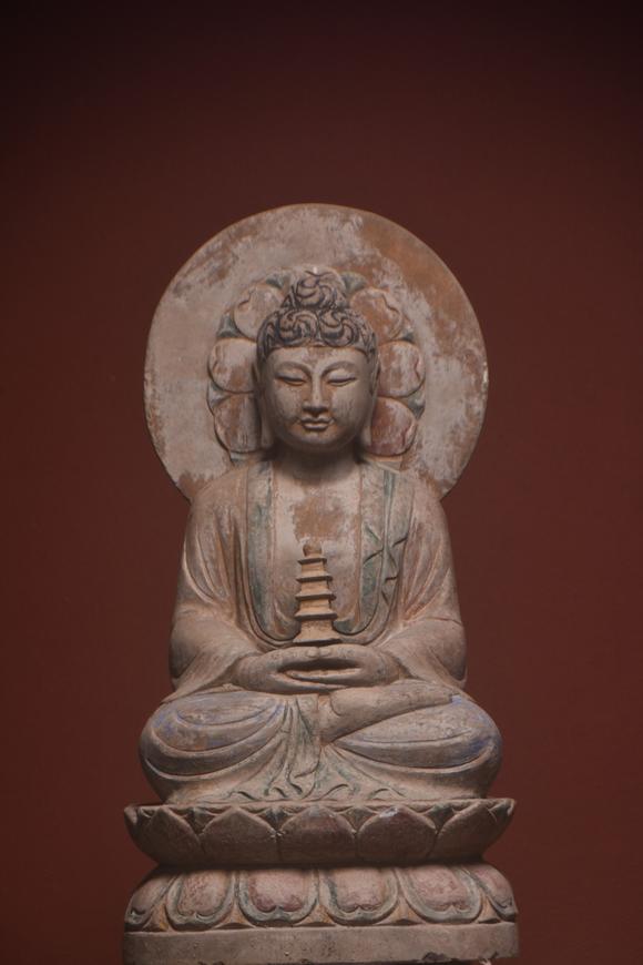 東京蕓術(shù)清早期做工～老青石手工雕刻【三寶佛】