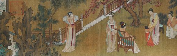 日本松町古美周文矩 傾國之色百美圖卷