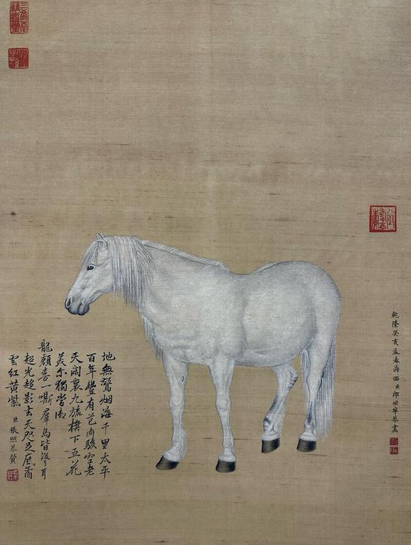 日本松町古美郎世寧 十駿圖