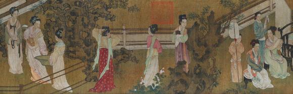 日本松町古美周文矩 傾國之色百美圖卷