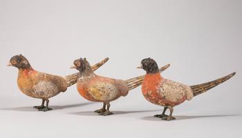 tang dynasty pottery painted with birds