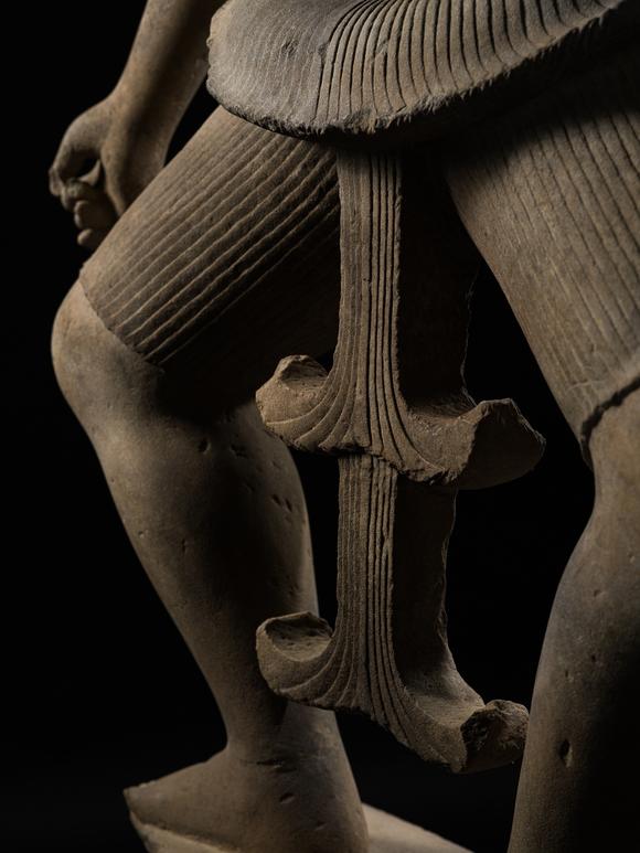 Galerie ZackeA MONUMENTAL (183 CM) SANDSTONE FIGURE OF A DANCING UMA, ANGKOR PERIOD, KOH KER STYLE