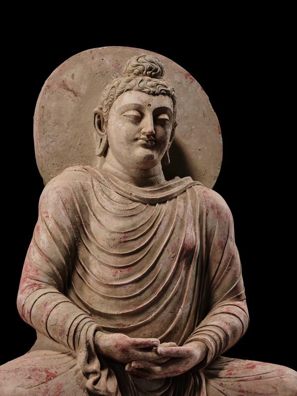 Galerie ZackeTHE MONUMENTAL AND HIGHLY IMPORTANT ‘KIENZLE’ STUCCO STATUE OF BUDDHA GANDHARA, PROBABLY HADDA, CIRCA 3RD-5TH CENTURY