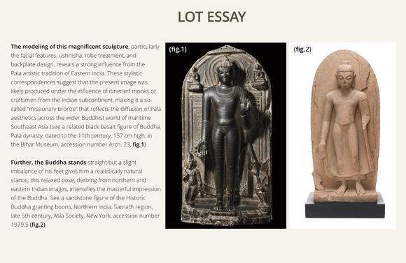 Galerie Zacke? A LARGE AND HIGHLY IMPORTANT BRONZE FIGURE OF THE ENTHRONED BUDDHA, SRIVIJAYA EMPIRE, SUMATRA, 8TH-10TH CENTURY