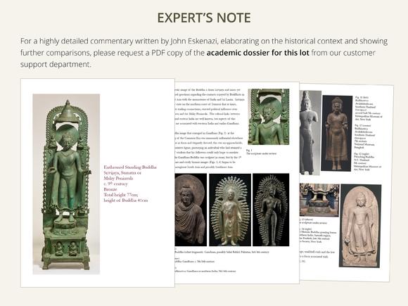 Galerie Zacke? A LARGE AND HIGHLY IMPORTANT BRONZE FIGURE OF THE ENTHRONED BUDDHA, SRIVIJAYA EMPIRE, SUMATRA, 8TH-10TH CENTURY