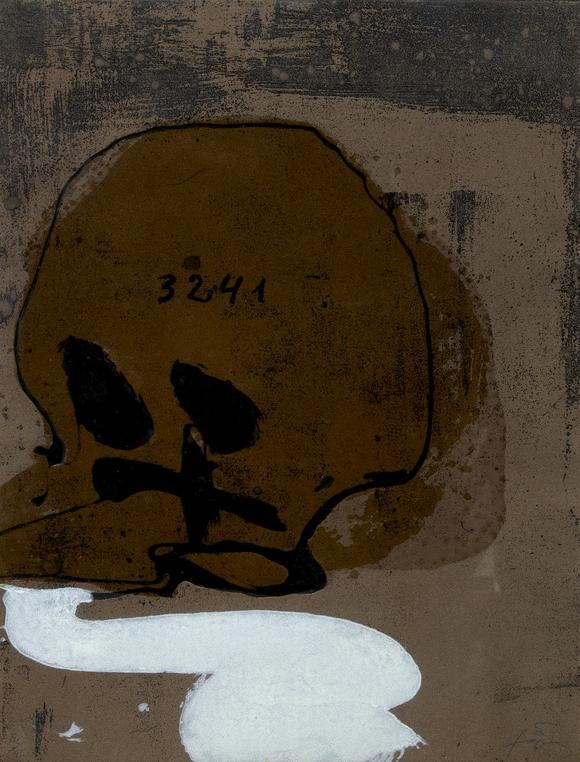 RoseberysAntoni Tàpies,?
Spanish 1923-2012,?

Crani amb Xifres, 1991;?

ca