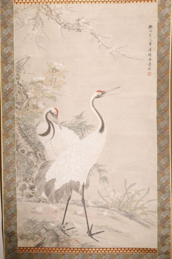 東京SAKURA拍賣（東京櫻花拍賣）童衡 雙鶴圖