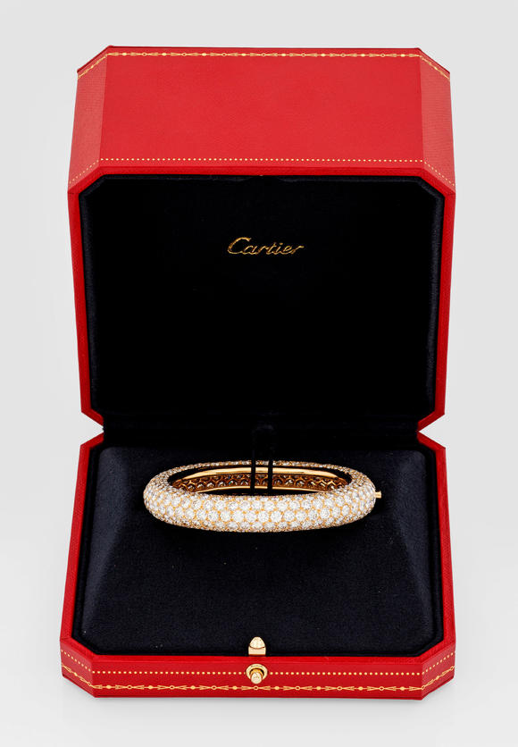 Schloss-AhldenGlamour?ser Brillant-Armreif von Cartier 