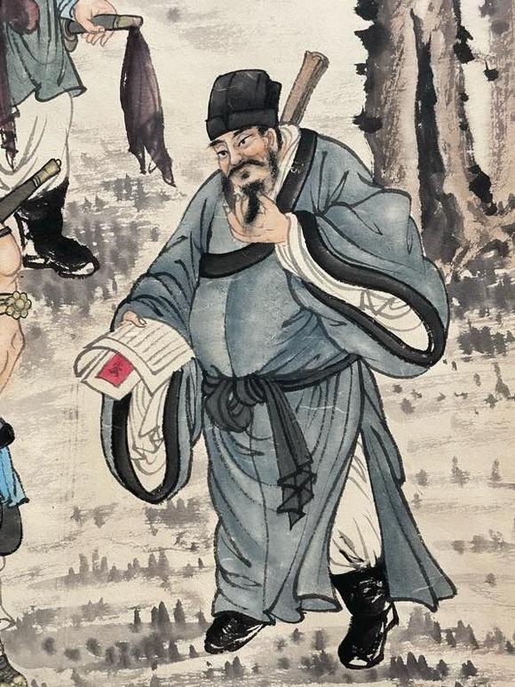 日本松町古美傅抱石 人物圖