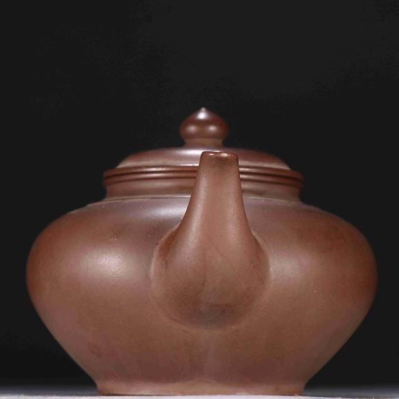 日本松町古美顧景舟款 紫砂茶壺