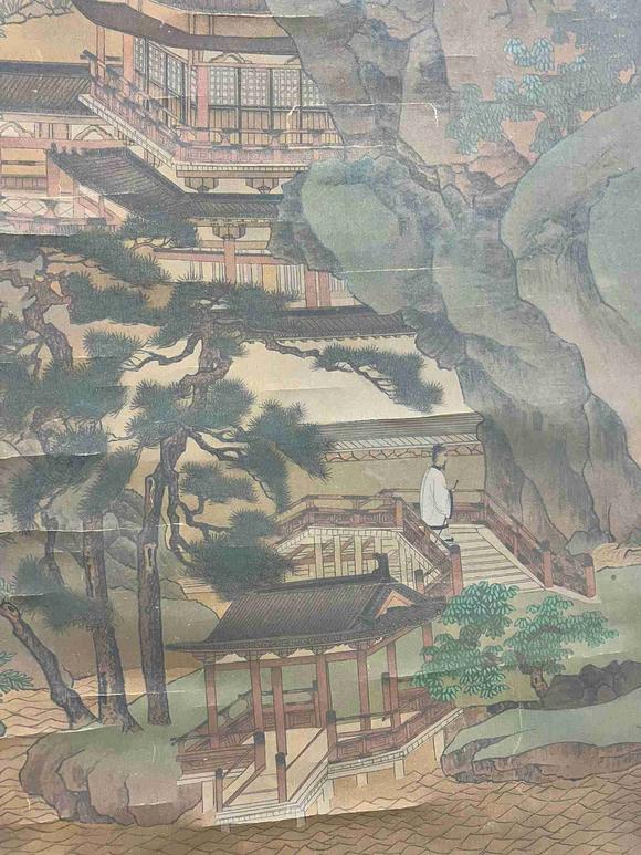 日本松町古美趙孟頫 春山泛舟圖