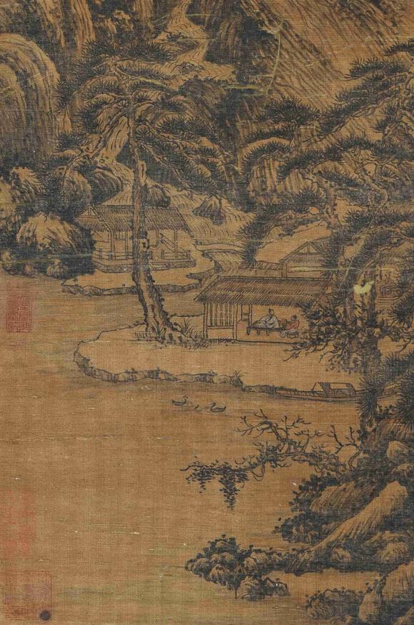 日本松町古美趙孟頫 松山高隱圖