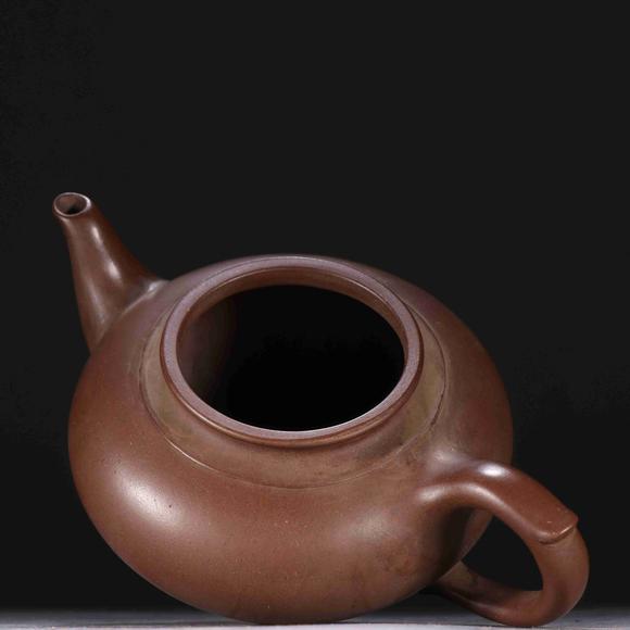 日本松町古美顧景舟款 紫砂茶壺