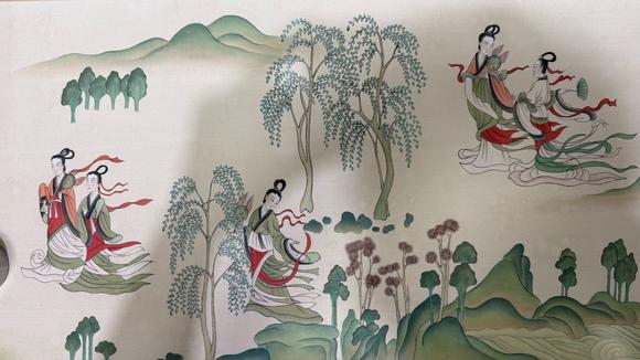 日本松町古美張大千 洛神賦圖卷