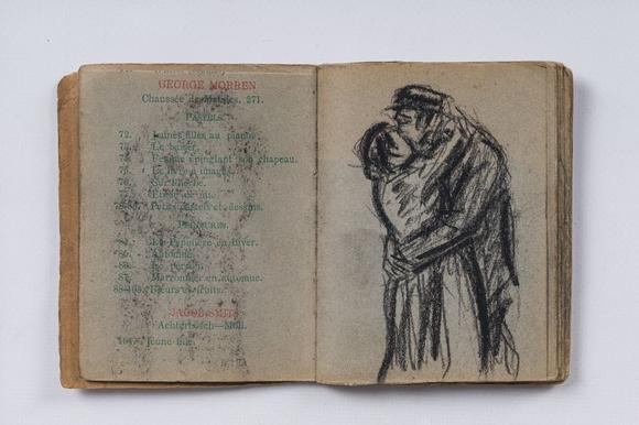Coronari Auctions BVEugeen Van Mieghem (1875-1930): A sketchbook with scenes of daily life in Antwerp, charcoal and pastel, dated 22 and 23 August 1901