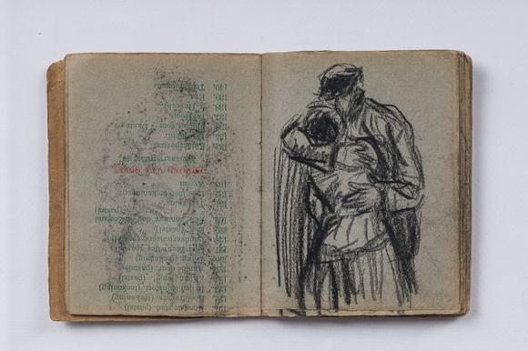Coronari Auctions BVEugeen Van Mieghem (1875-1930): A sketchbook with scenes of daily life in Antwerp, charcoal and pastel, dated 22 and 23 August 1901