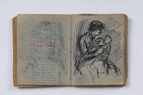 Coronari Auctions BVEugeen Van Mieghem (1875-1930): A sketchbook with scenes of daily life in Antwerp, charcoal and pastel, dated 22 and 23 August 1901