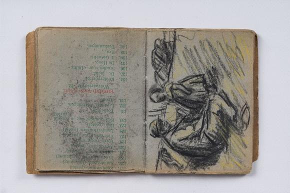 Coronari Auctions BVEugeen Van Mieghem (1875-1930): A sketchbook with scenes of daily life in Antwerp, charcoal and pastel, dated 22 and 23 August 1901