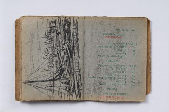 Coronari Auctions BVEugeen Van Mieghem (1875-1930): A sketchbook with scenes of daily life in Antwerp, charcoal and pastel, dated 22 and 23 August 1901