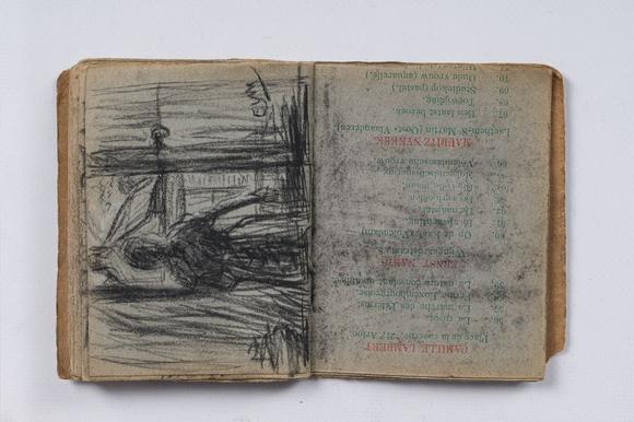 Coronari Auctions BVEugeen Van Mieghem (1875-1930): A sketchbook with scenes of daily life in Antwerp, charcoal and pastel, dated 22 and 23 August 1901