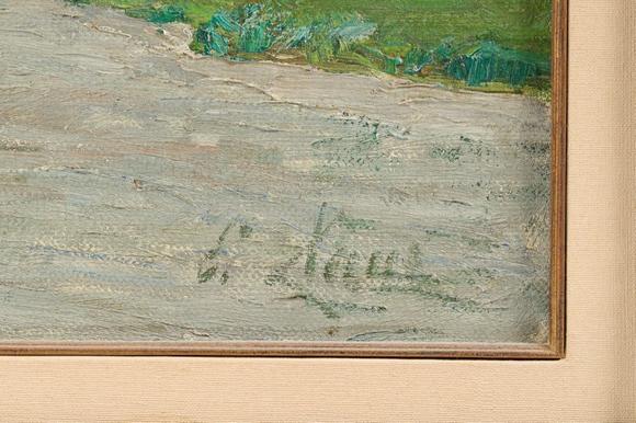 Coronari Auctions BVEmile Claus (1849-1924): Along the banks of the Lys, oil on canvas